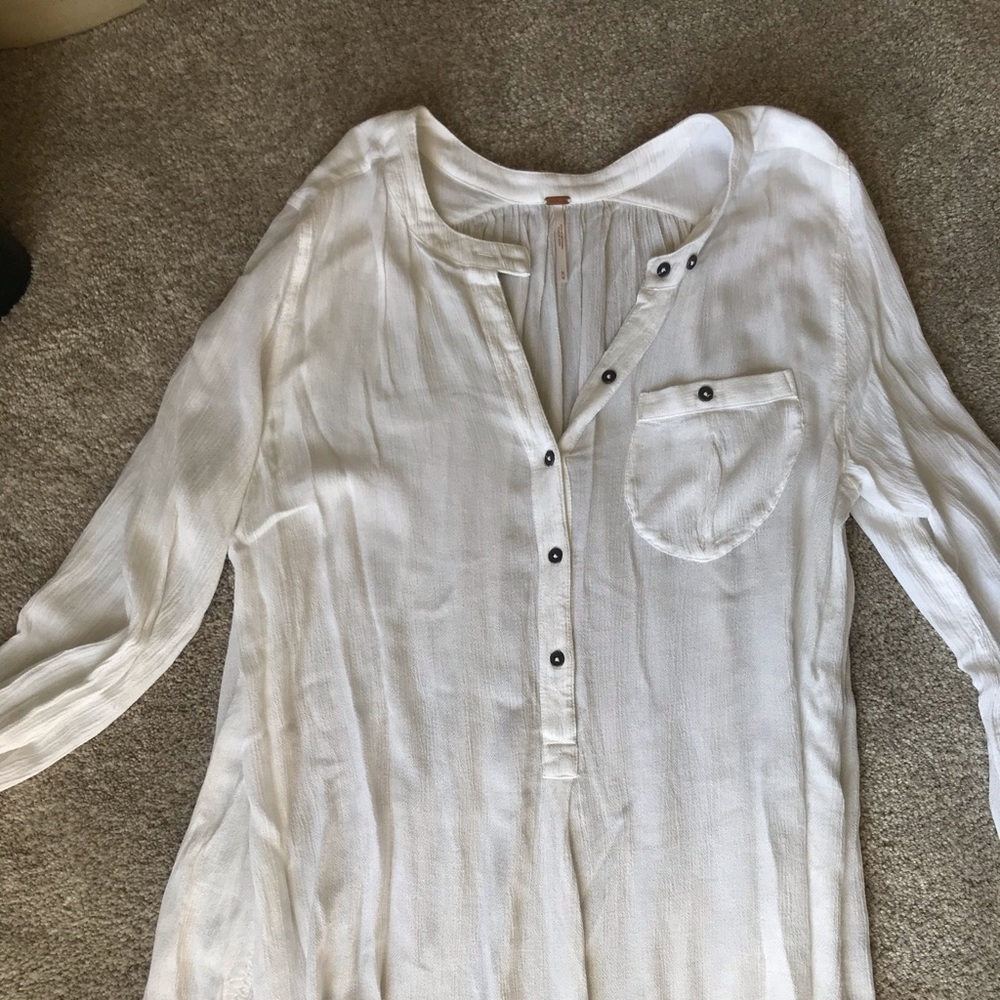 Free People gauze tunic
